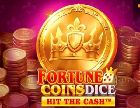 A gold crowned coin appears on the Fortune Coins Dice game artwork.
